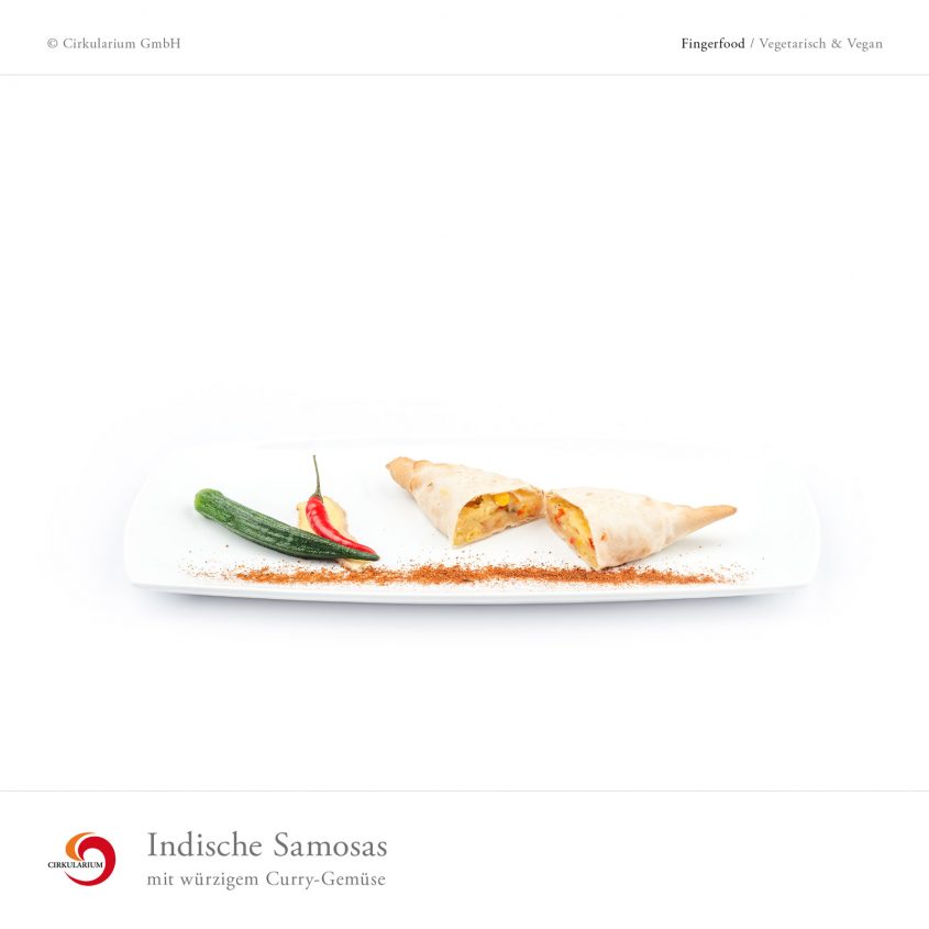 Indische Samosas mit würzigem Curry-Gemüse